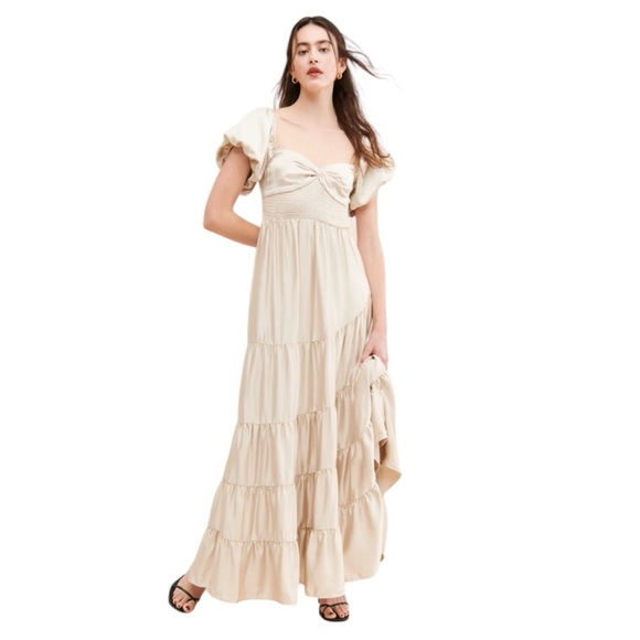 Free People - NWT Sundrenched Silky Maxi Dress Sz XL - Picture 1 of 11
